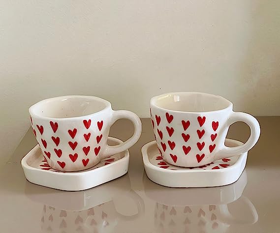 Love Latte Coffee Cup & Plate Set