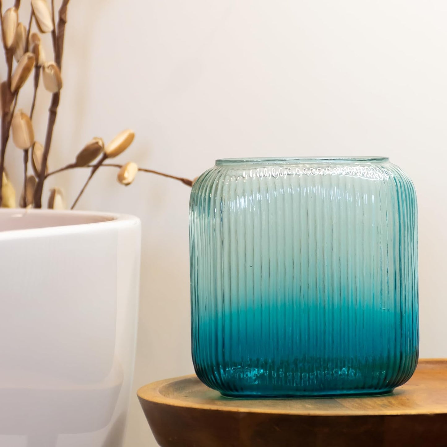 Glass vase for gift
