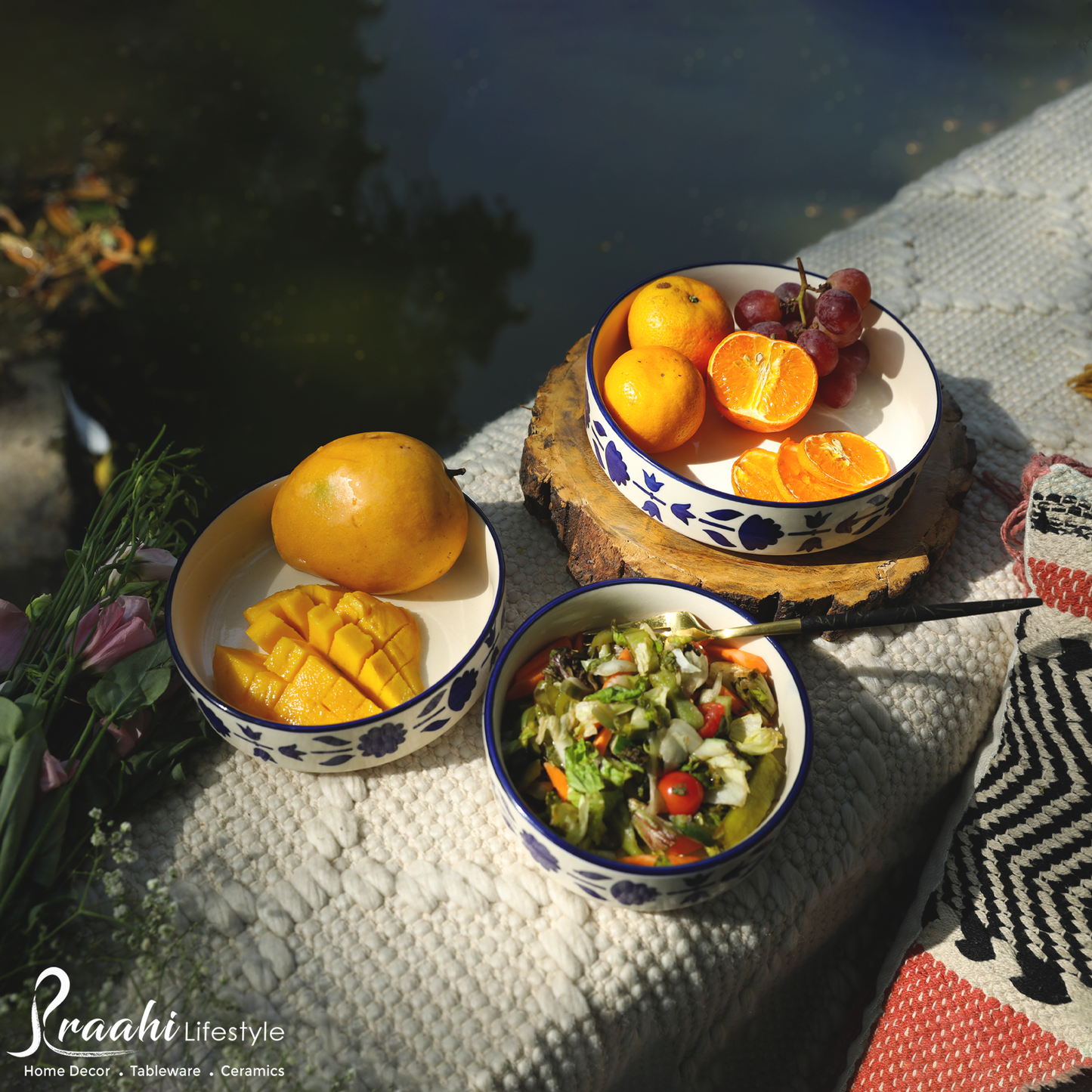 Fruit salad bowl set