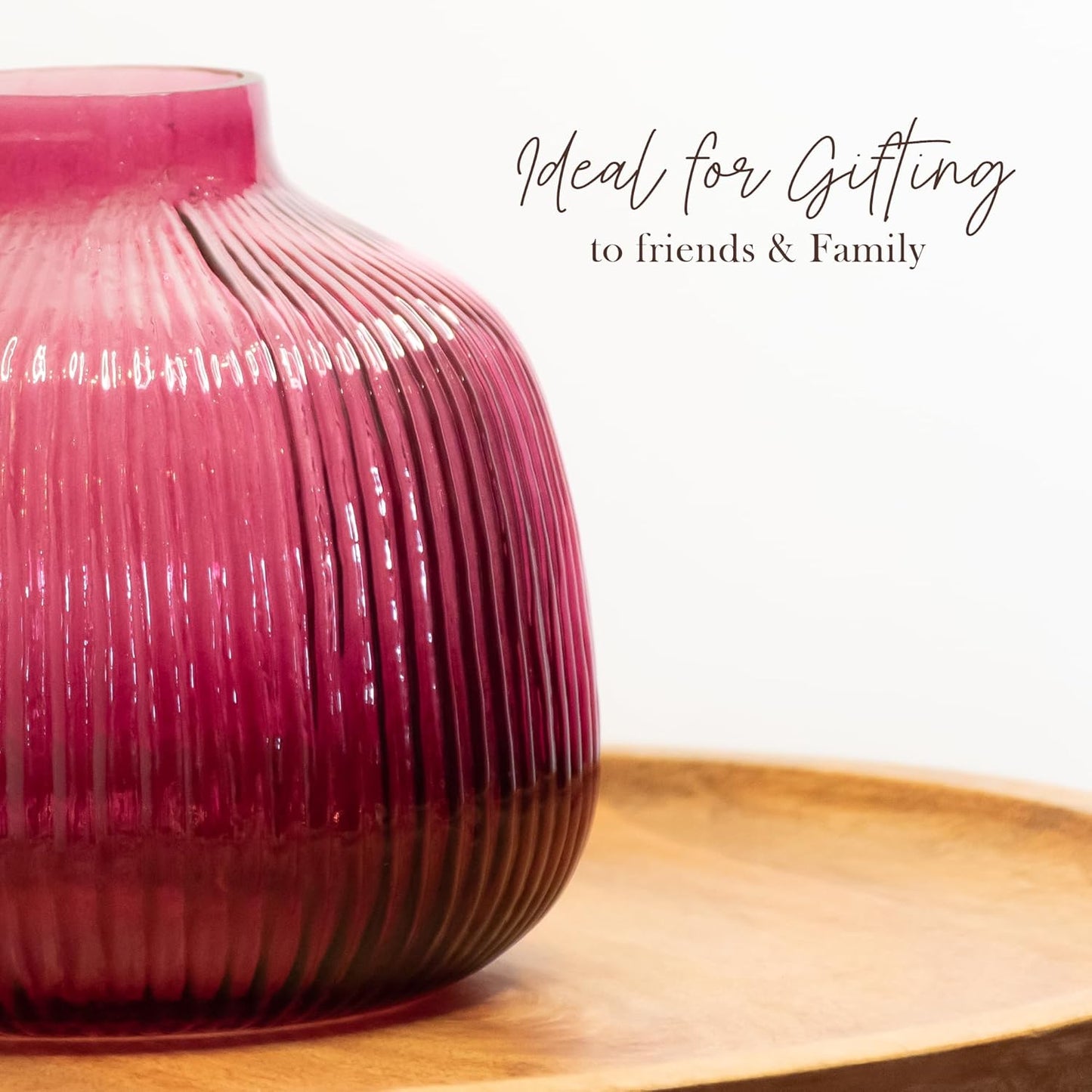 Gift for home glass flower pot