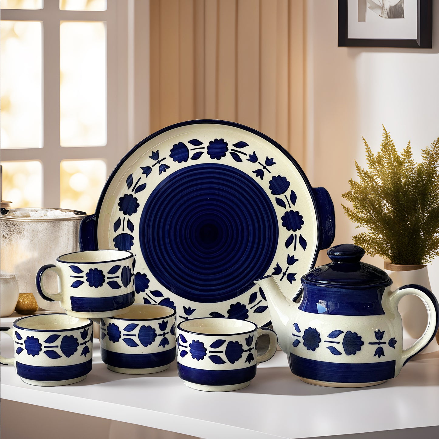 ceramic tea coffee serving set