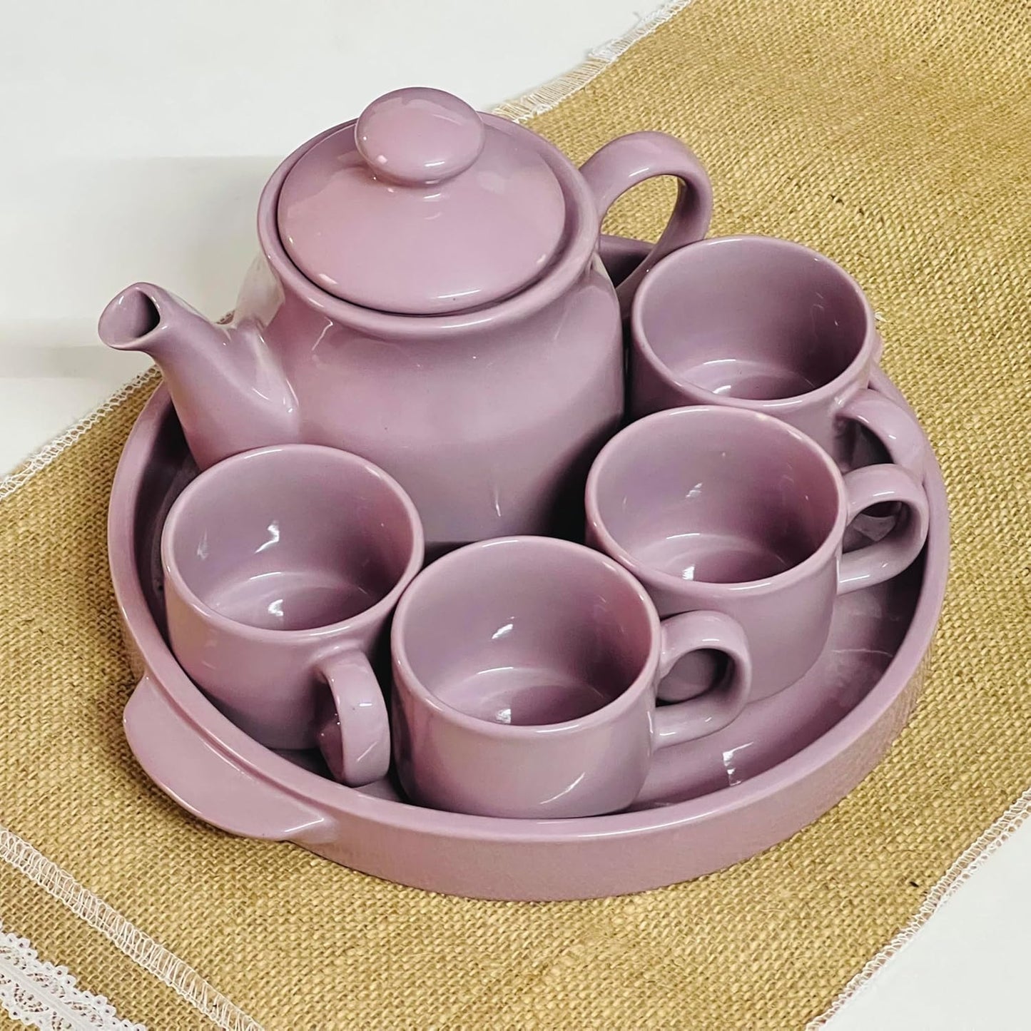 Tea cup set with kettle