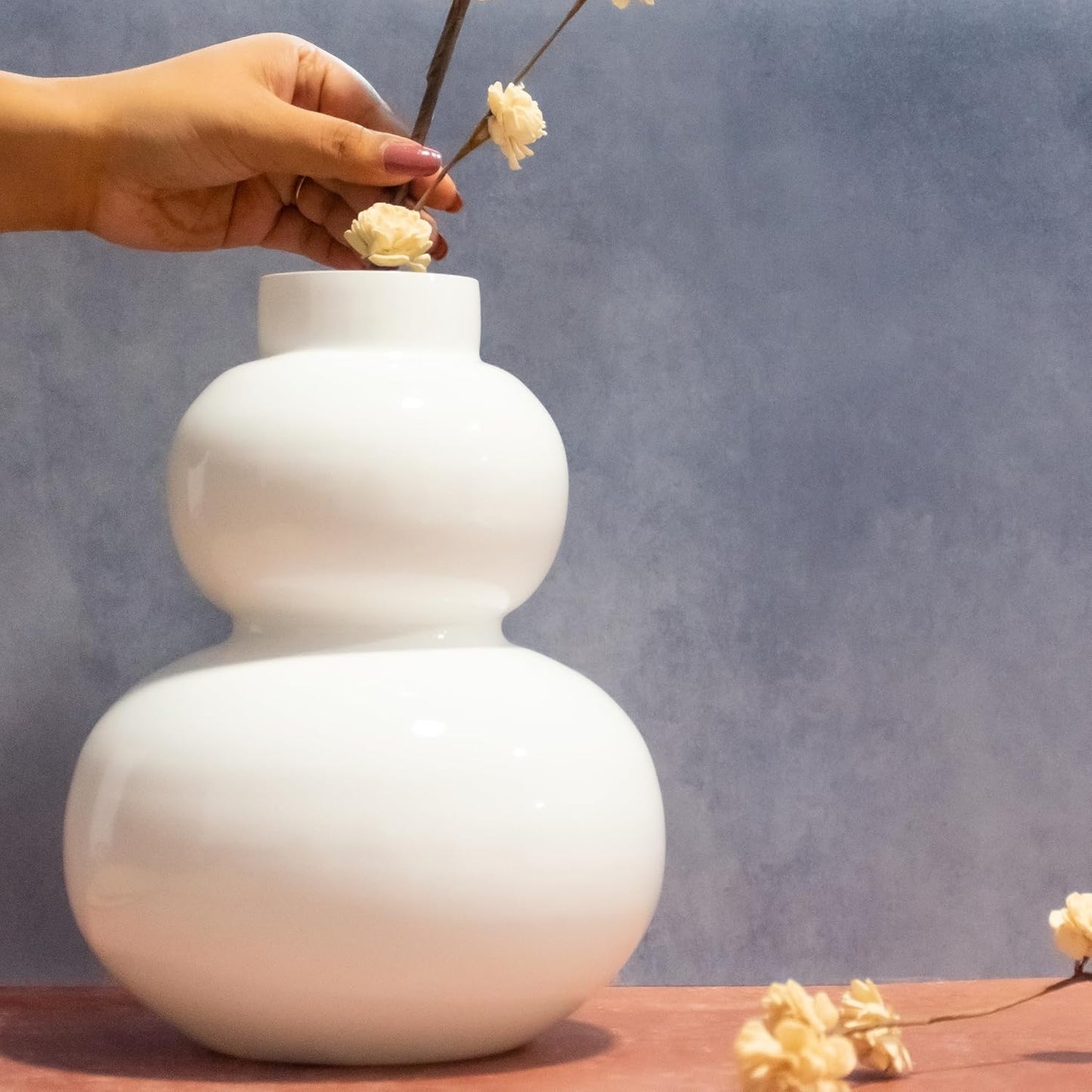 White vase for flowers
