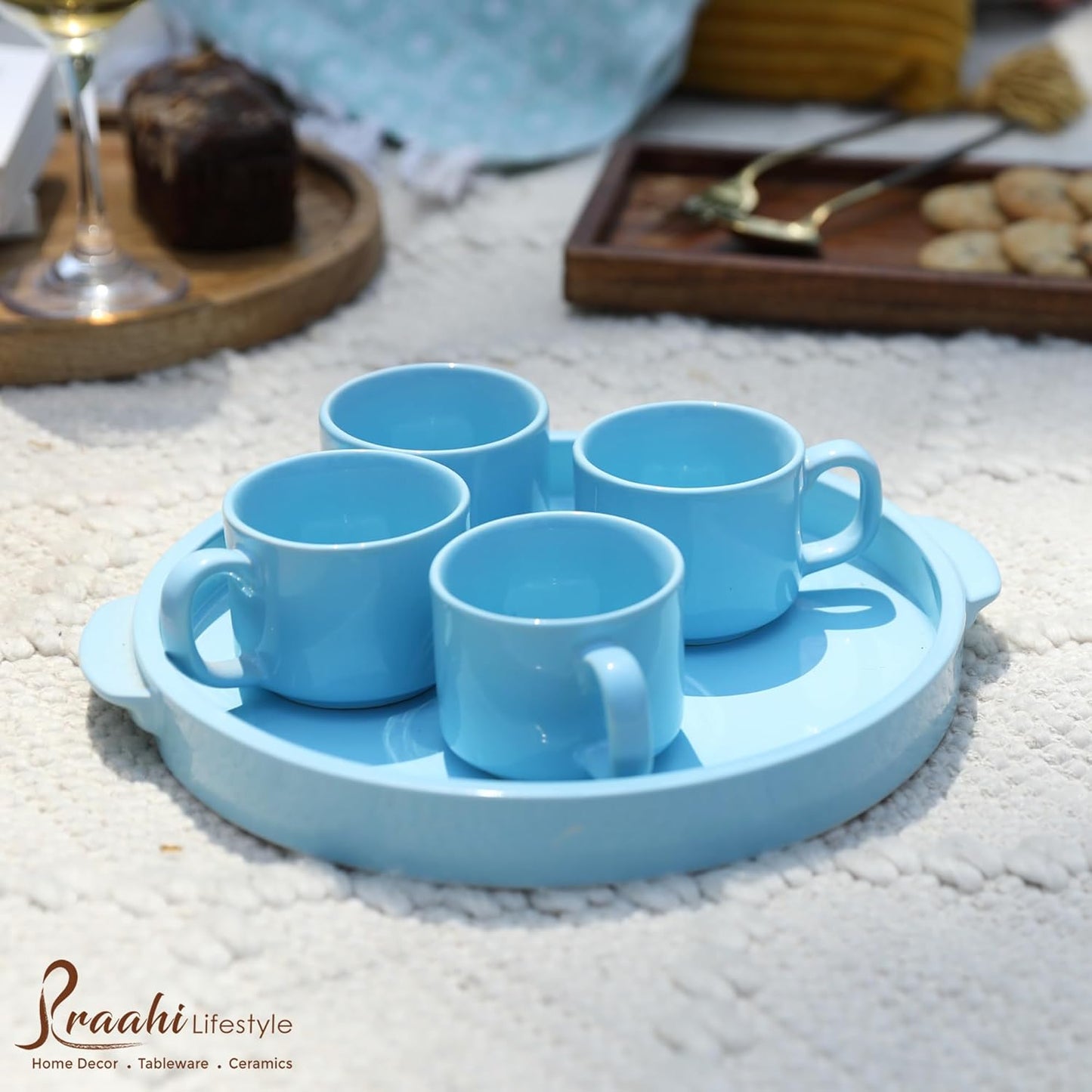 tea set with kettle
