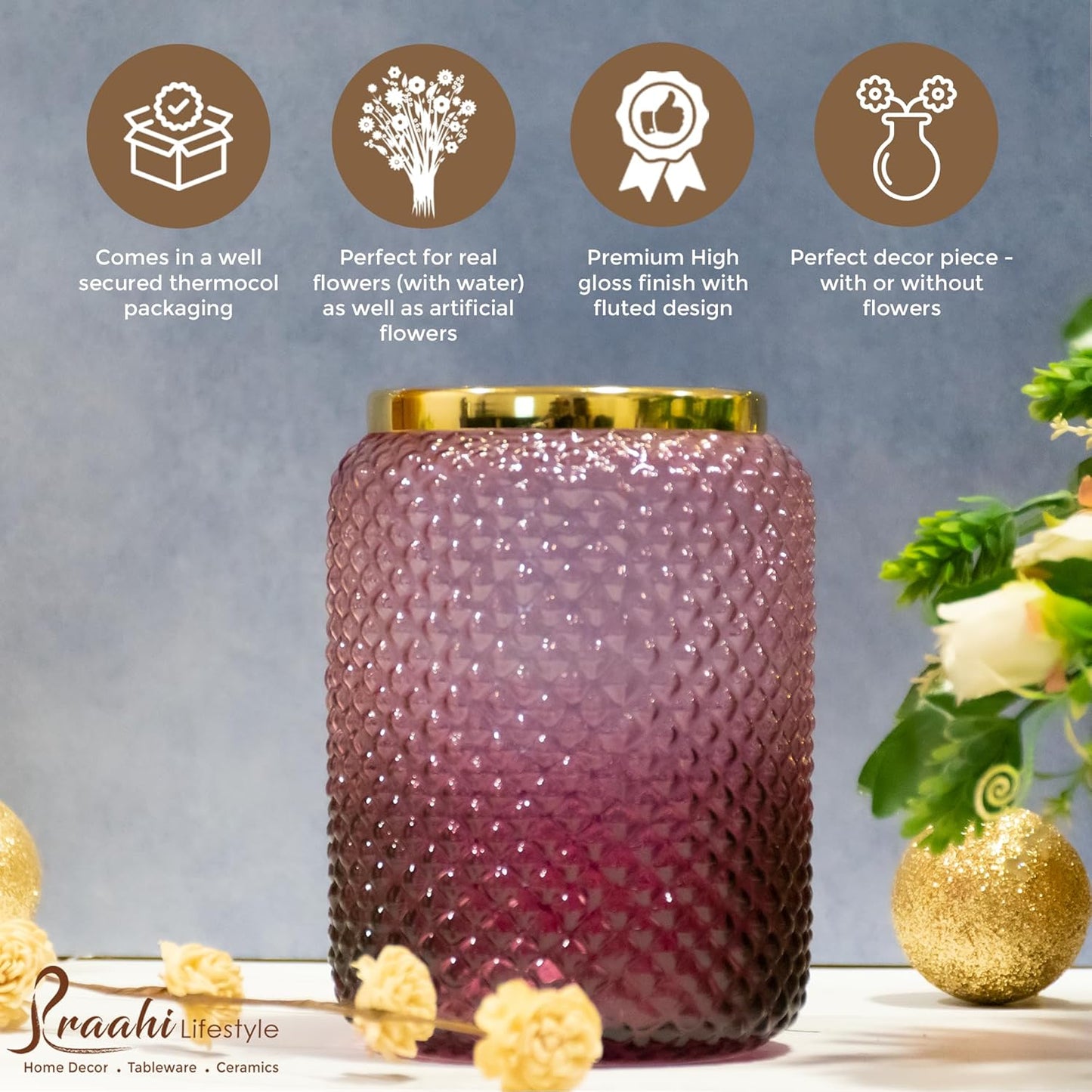 glass flower vase