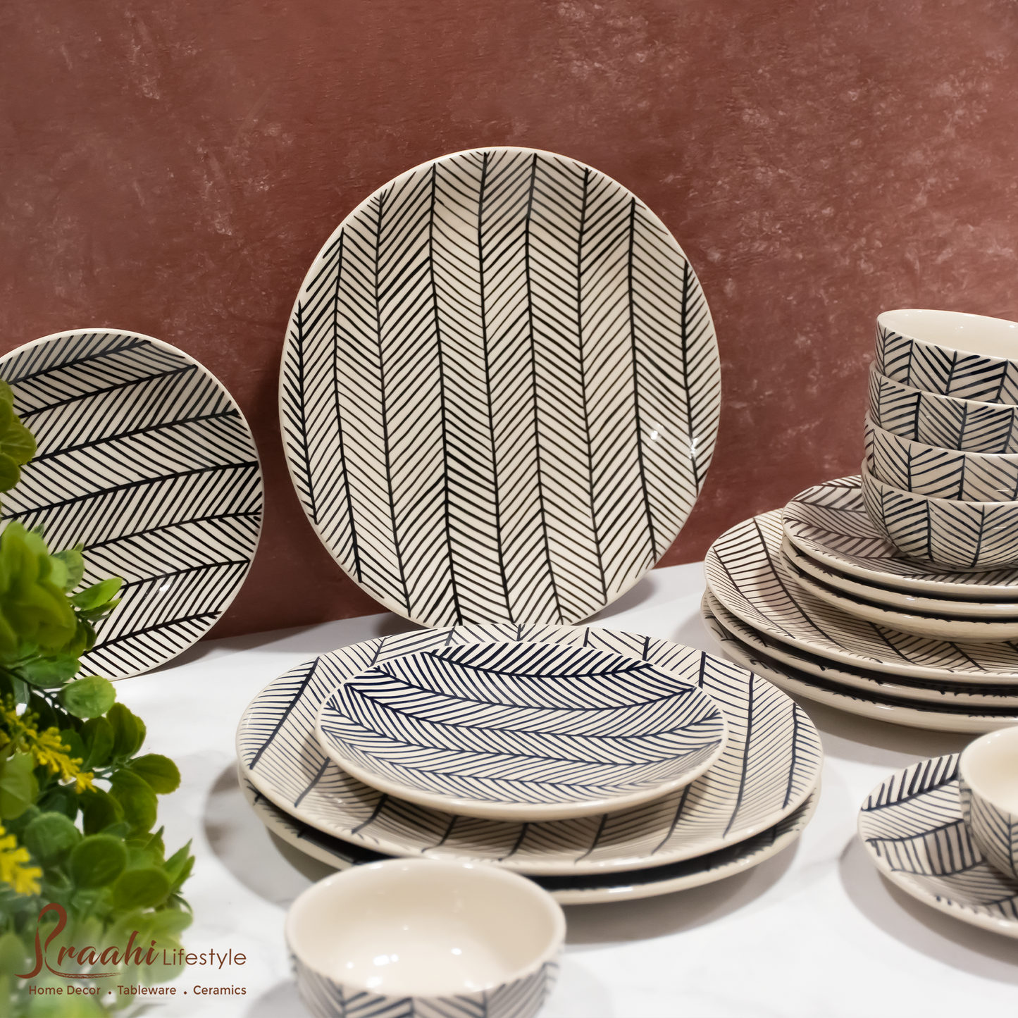 Chevron Dinner Set