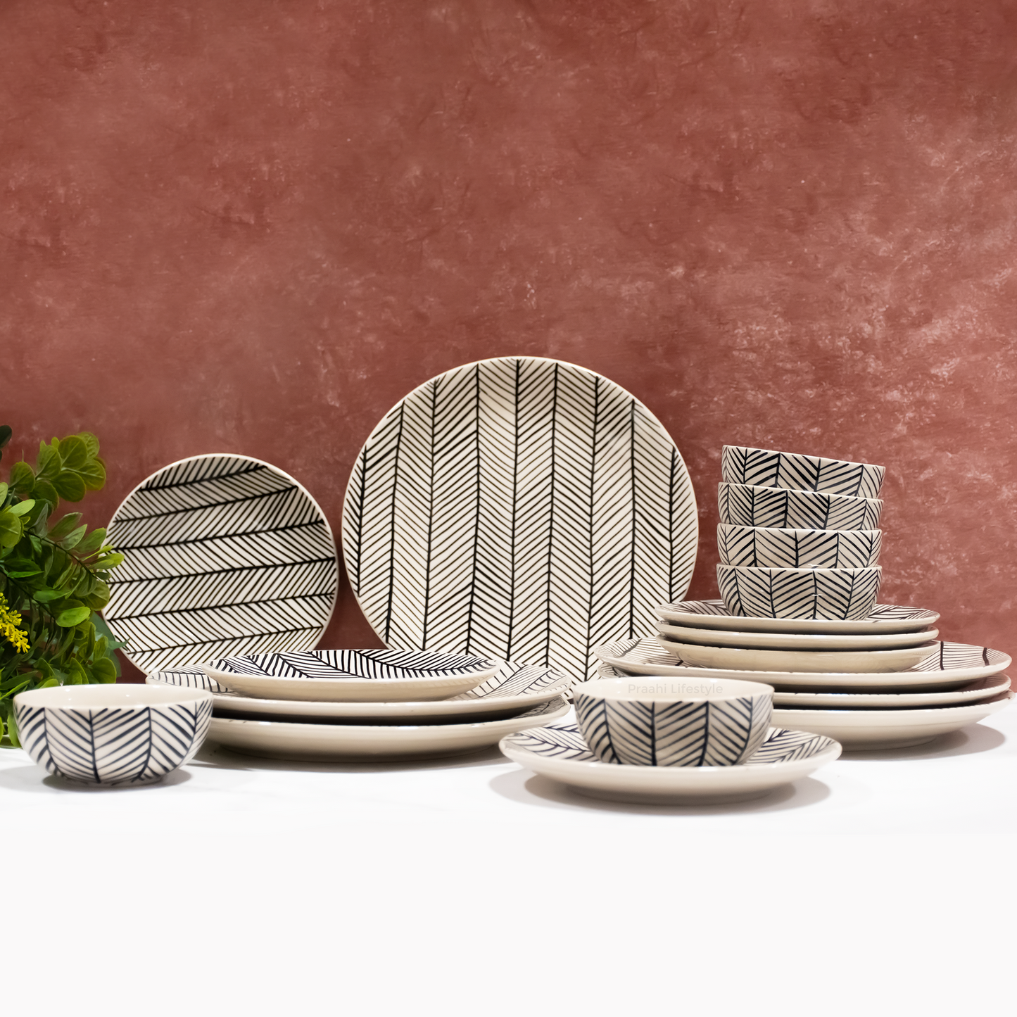 Chevron Dinner Set