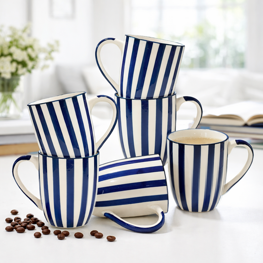 Blue strips Coffee Mugs