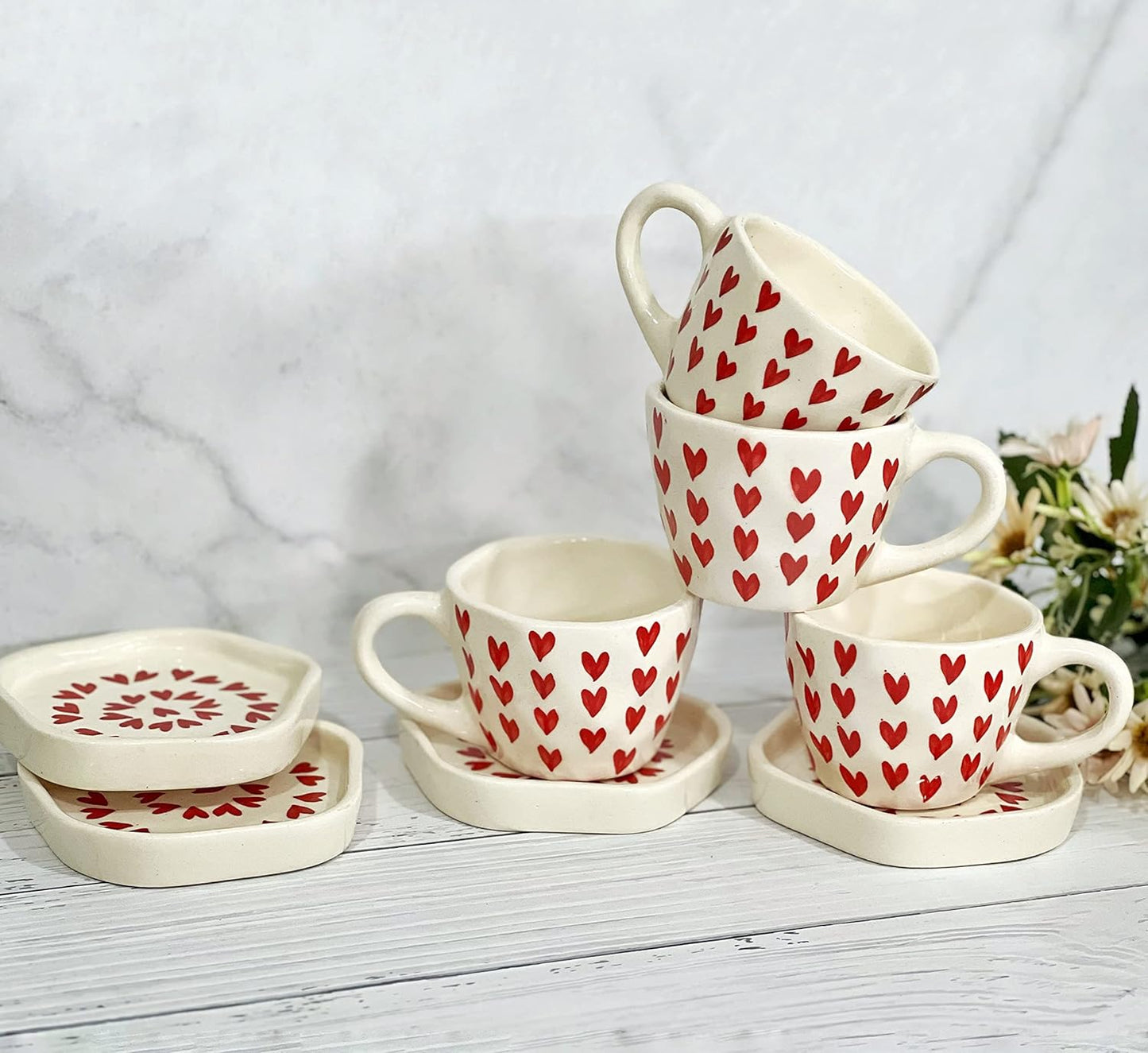 Love Latte Coffee Cup & Plate Set