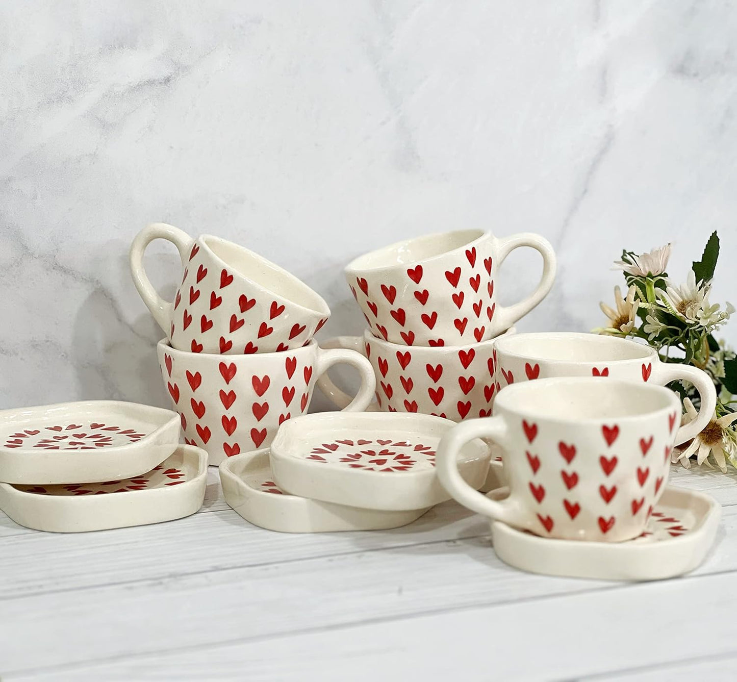 Love Latte Coffee Cup & Plate Set