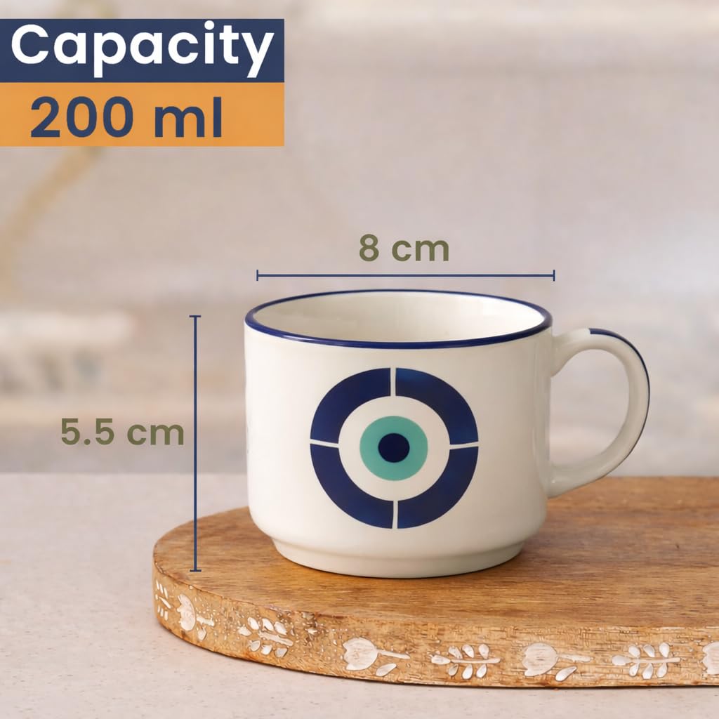 Evil Eye Teacups | Set Of 6